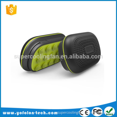 2017 Compact & Light Weight suckers and power bank Design portable mini outdoor bluetooth speaker for smart phones and PC